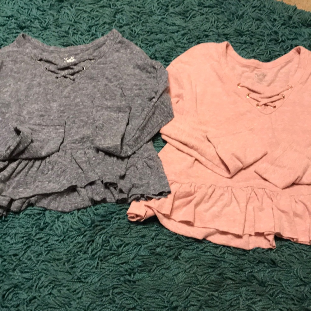 Justice long sleeve shirts Size 7